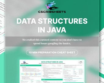 Java Data Structures Cheat Sheet