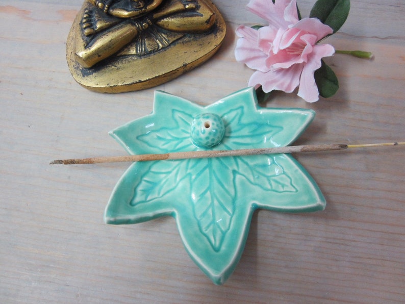 Marijuana leaf Incense Burner / Holder Meditation Incense / Etsy