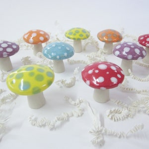 Mushroom decoration, garden decor, ceramic mushroom, Fairy garden mushroom, plant lovers gift, garden decoration