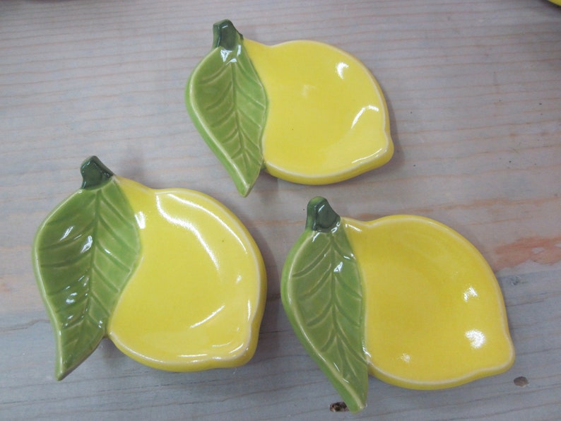 Lemon Tea Bag Holder Strawberry Spoon Rest Candle Holder Etsy