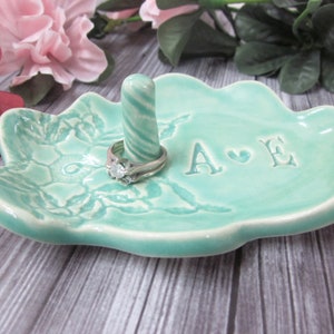 Ring holder, ring dish, shower gift cloud, ring cone, ring holder gift, Bride to be gift ring dish, Ceramic pottery Made to Order image 6