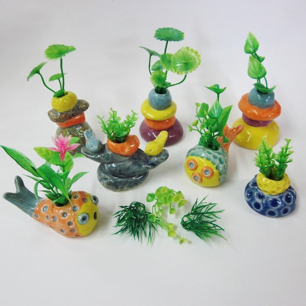 Ceramic plant weights, Aquarium, plant anchors, fish tank decor, Aquarium decorations, Aquarium lovers gift