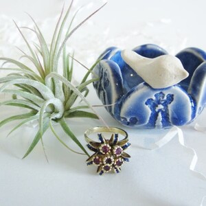 Air plant holder, ceramic ring holder, Mini ring dish, air plant vase, air plant planter, Mini ring bowl, image 1