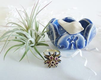 Air plant holder, ceramic ring holder,  Mini ring dish, air plant vase, air plant planter, Mini ring bowl,