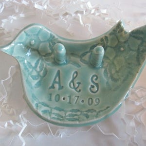 wedding ring holder ring holder ring dish Unique engagement present Wedding Ring dish engagement ring holder bird ring dish