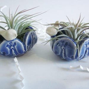 Air plant holder, ceramic ring holder, Mini ring dish, air plant vase, air plant planter, Mini ring bowl, image 2