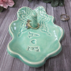 Ring holder, ring dish, shower gift cloud, ring cone, ring holder gift, Bride to be gift ring dish, Ceramic pottery Made to Order image 3
