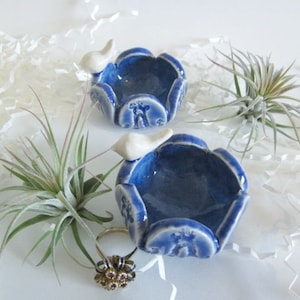 Air plant holder, ceramic ring holder, Mini ring dish, air plant vase, air plant planter, Mini ring bowl, image 10