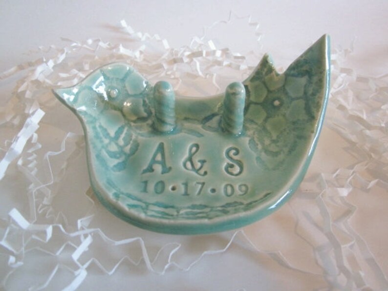 wedding ring holder ring holder ring dish Unique engagement present Wedding Ring dish engagement ring holder bird ring dish