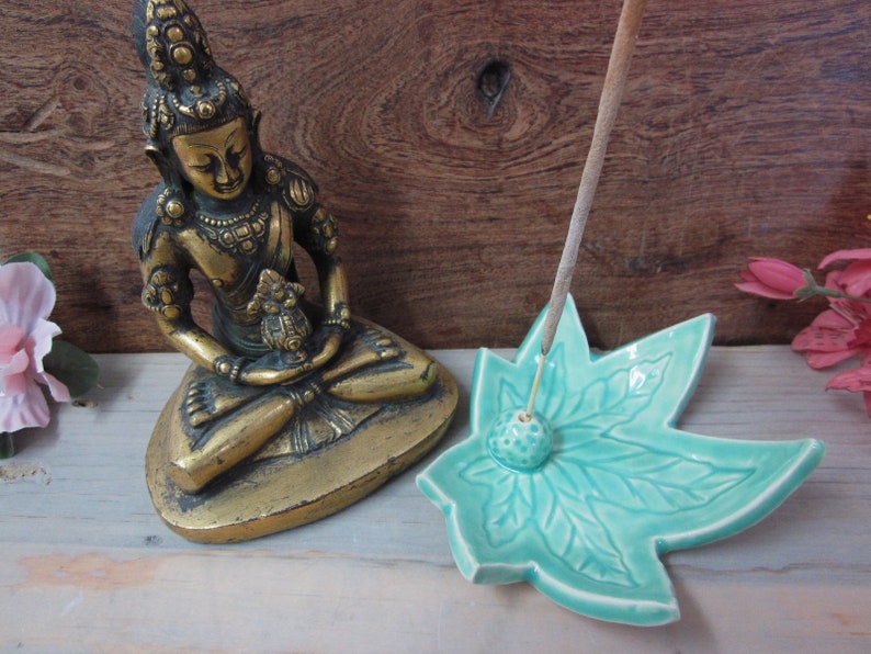 Marijuana leaf Incense Burner / Holder Meditation Incense / Etsy