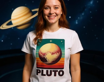 Show Your Love for Pluto T-shirt – Retro Space-T-shirt – Vintage Planet Pluto-shirt – Astronomiecadeau voor ruimteliefhebbers