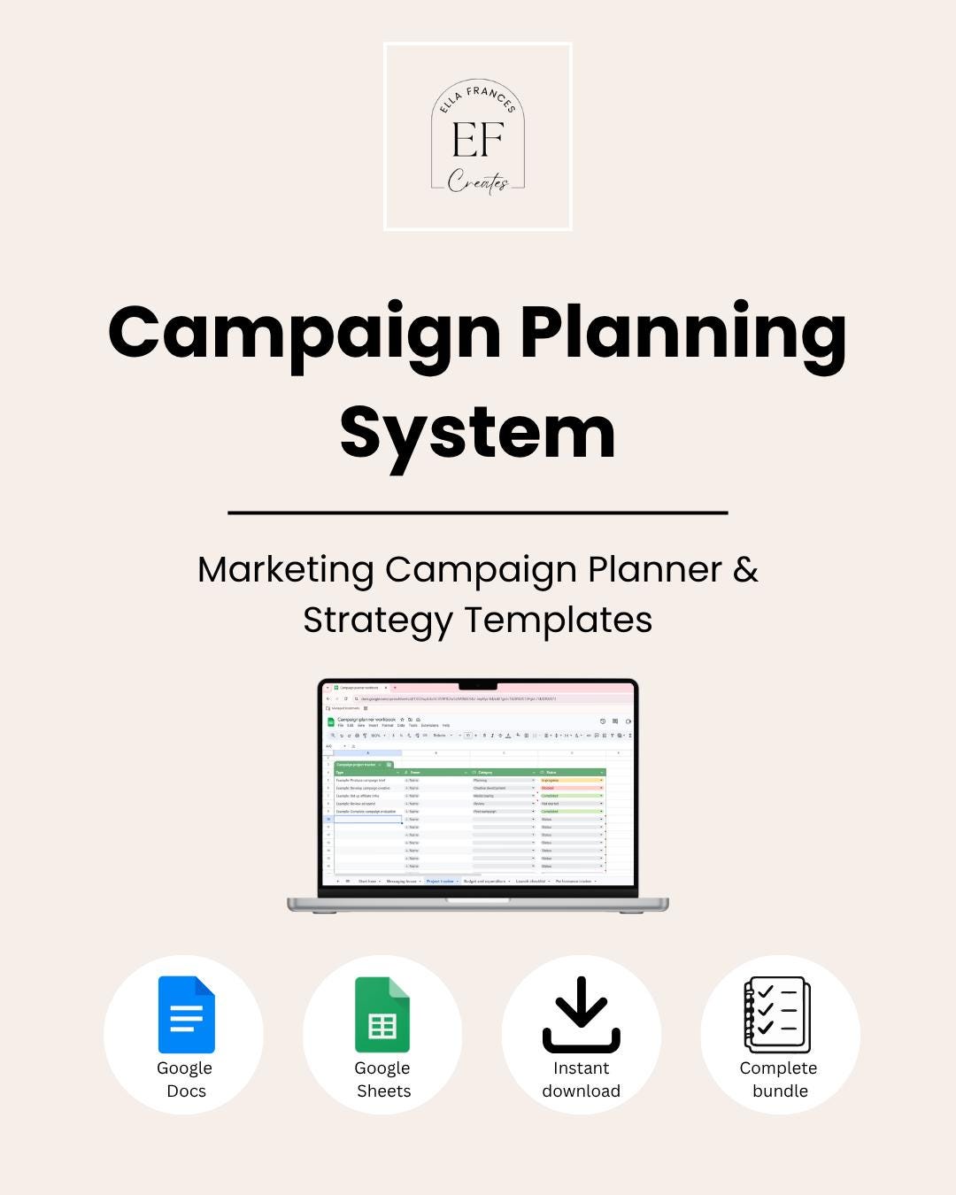 Marketing Campaign Planner Template | Campaign Planning Toolkit ...