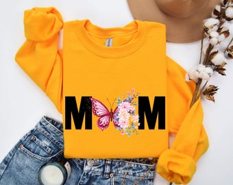 Mom Butterfly Graphic Shirt, Mother's Day Gift
