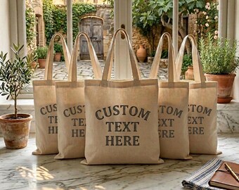 Logo Canvas Tote Bags – Personalized Reusable Cotton Bags for Business Events & Promotions
