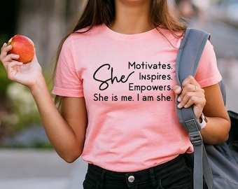 Inspirational Women's Tee, Feminist Gift, Love Yourself Shirt