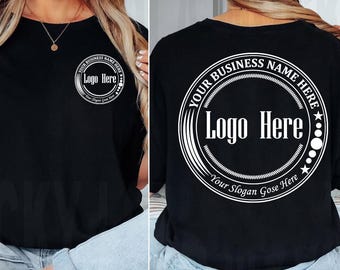 Comfort Colors Custom Logo Design Shirt, Custom Logo Front and Back Shirt, Personalized Logo T-Shirt, Custom Brand Shirt