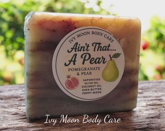 Ain't that a Pear Pomegranate veganSoap