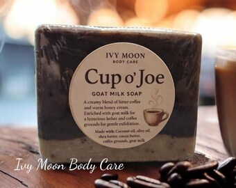 Cup of Joe Goat Milk Soap coffee scrub bar