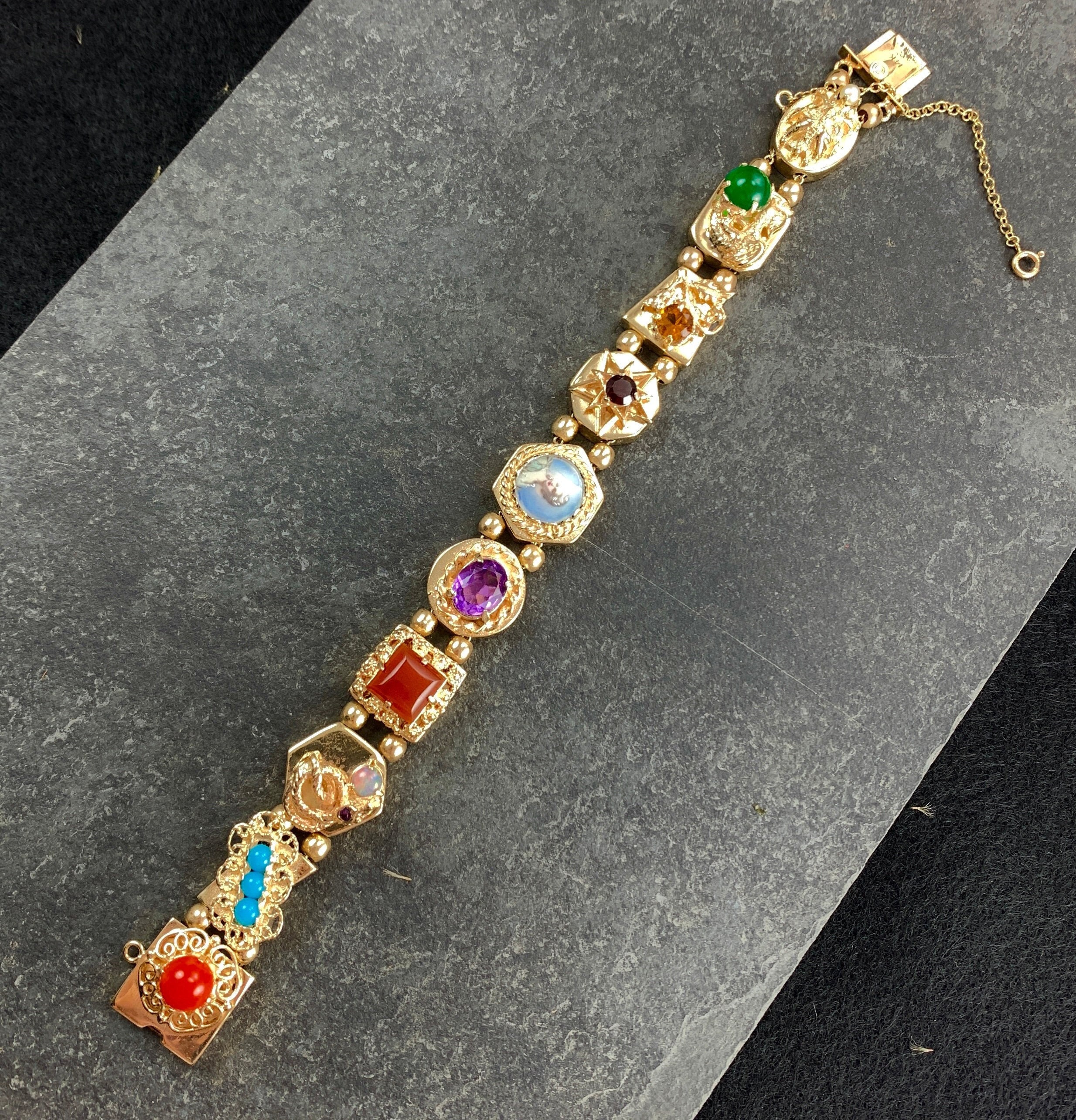 Multicolor - Handcrafted Stone Work Bracelet 05 main image 0