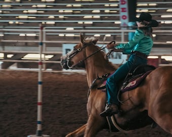 Cowgirl Rodeo Photography Print, Western Wall Art
