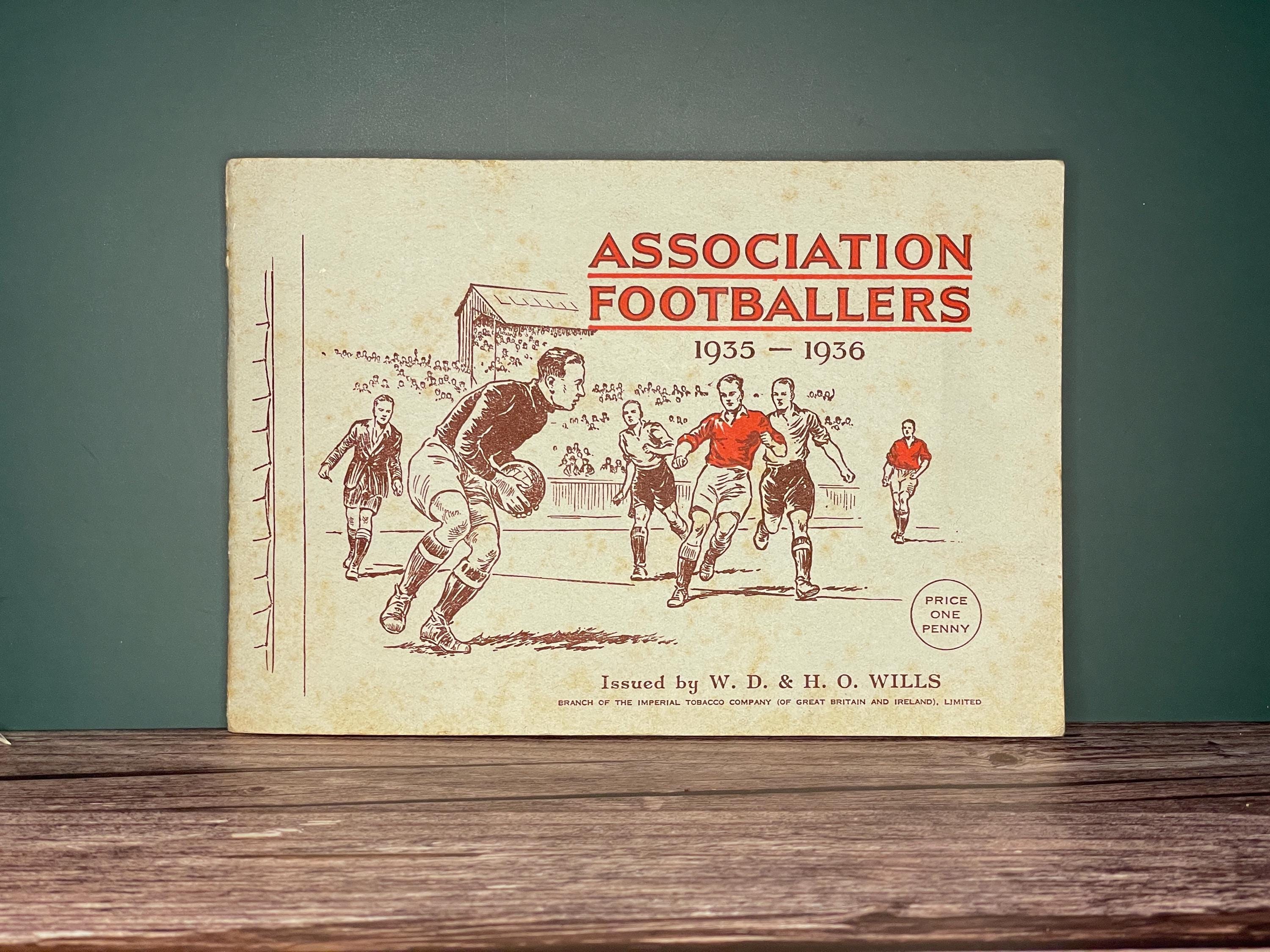 1935-36 W.D. & H.O. Wills Association Footballers Cigarette Card Album –  Complete Vintage Collectible