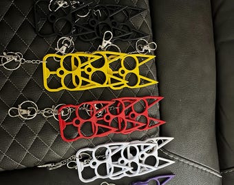 Metal Cat ear bottle opener keychain comes in variety of colors