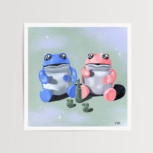Soju Seelenverwandte | Ölgemälde | Physischer Fine Art Print | Schlafzimmer Küche Dekor Wohnzimmer Haus Wohnheim Büro Wandkunst
