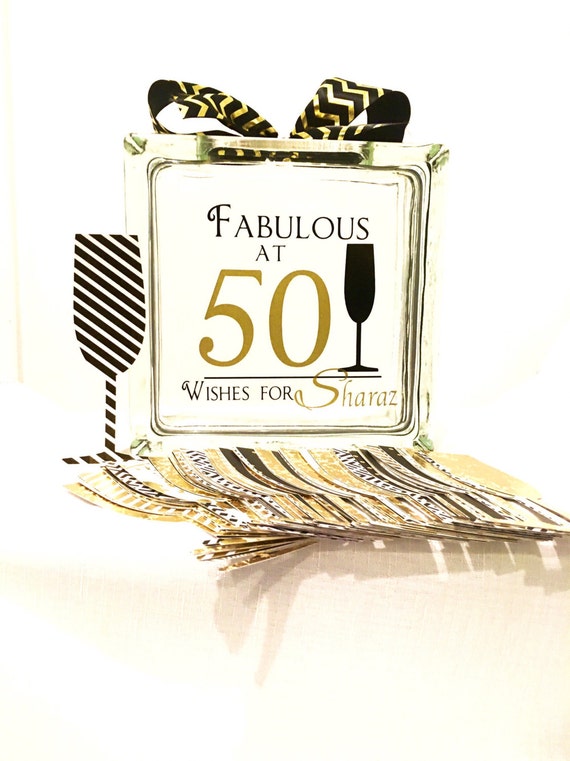 50th birthday wish block