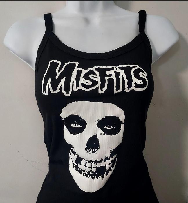 Camiseta Banda De Rock Punk Misfits Rock Metal Nu Metal New Metal Old School Black Metal Camiseta Unissex Masculino Femi I.1363048577