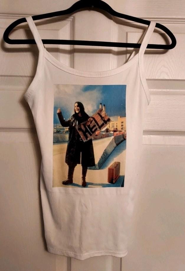 Tutina Neonato Gerber Con Stampa Ozzy Osbourne &ndash; Nero, Manica Corta, Body In Cotone
