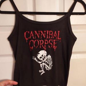 custom band shirt customizable band tank top hand cropped custom band logo crop top custom womens tank custom design ribbed tank custom band