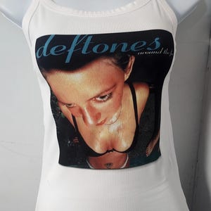 Deftones tank top around the fur shirt metal baby tee metal crop top alternative shirt alternative baby tee alternative crop top