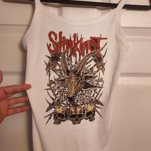 Metall Tank Top Metall Shirt Metall Tank Top gerippt Widderschädel Band Tank Top Benutzerdefinierte Bandlogo Crop Top Benutzerdefinierte Damen Tank geripptes Tank