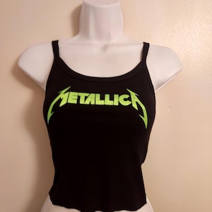 benutzerdefiniertes Band-Shirt anpassbares Band-Tanktop handgeschnittenes benutzerdefiniertes Bandlogo Crop-Top benutzerdefinierte Damenbehälter benutzerdefiniertes Design geripptes Behälter benutzerdefinierte Band