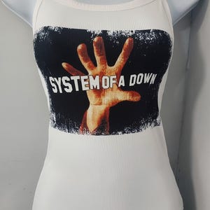 Numetal tank top ribbed hand album cover self titled if you want it hand cropped just shoot me a message after you order