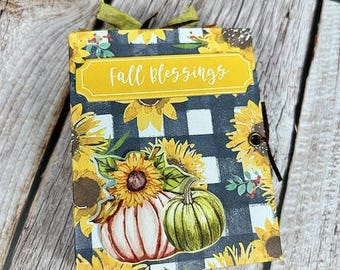 Fall blessings mini journal
