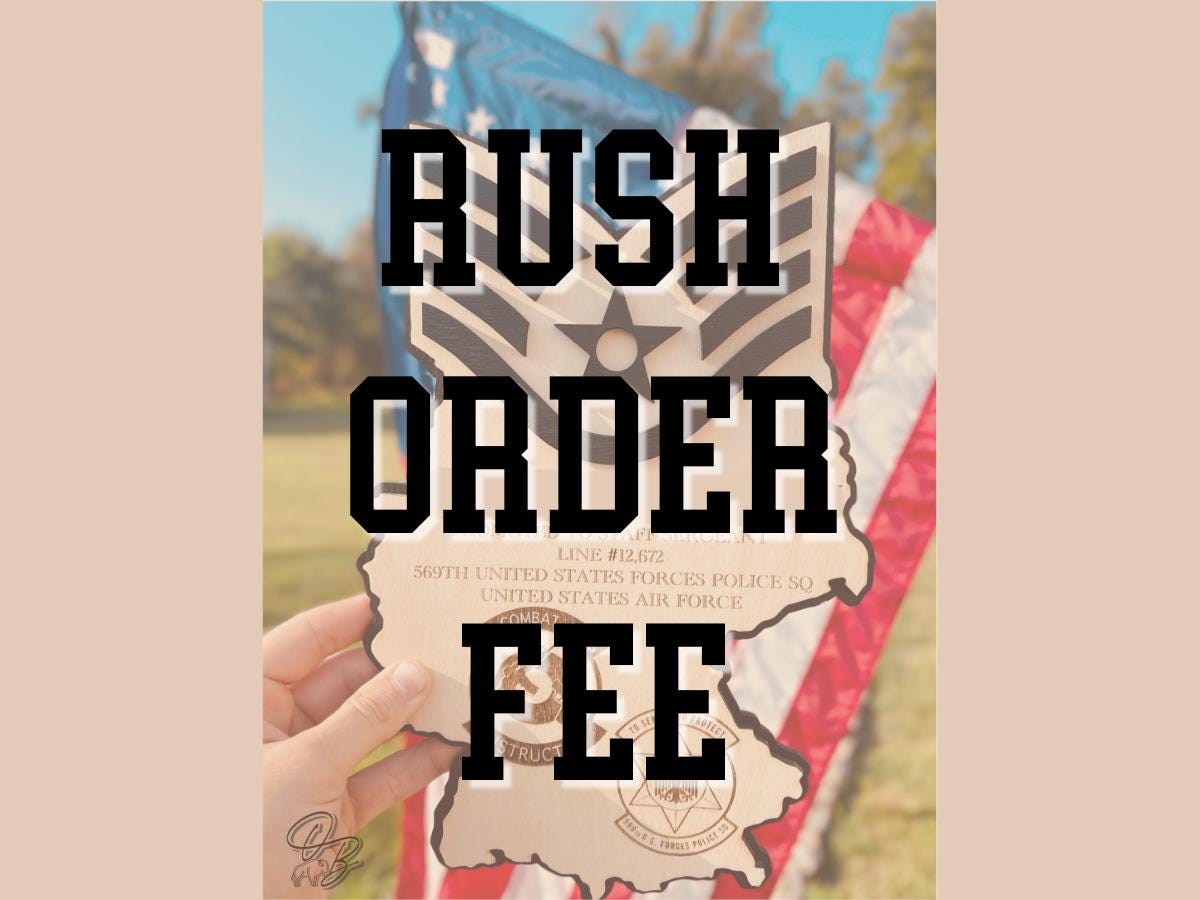 Rush Order Fee - Add On - Etsy