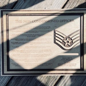 Military Promotion Gift | NCO and SNCO Charge | Usaf | Usn | Us Army ...