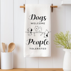 Funny Dog Themed Kitchen Towel Sublimation Bundle, Kitchen Dish Towel ...