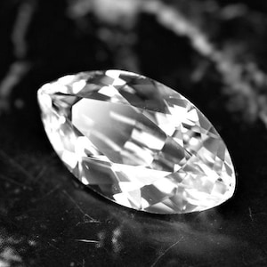 Danburite, Mexico 5.51 Ct Flawless, For Jewelry, Marquise Cut 16.7 x 9.1 mm, Video!