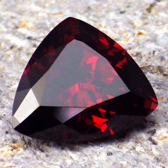 Red Garnet, E. Africa 4.54 Ct Clarity SI2, Trillion Cut 11.4 X 9.8