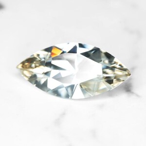 Natural Champagne Zircon, Tanzania 3.34 Ct Flawless, Precision Marquise Cut 14.4 x 6.8 mm, For Top Jewelry, Video Outside!