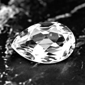 Danburite, Mexico 6.51 Ct Clarity VS2, Natural Untreated, For Jewelry, Pear Cut 15.4 x 10.2 mm, Angel Crystal, Video!