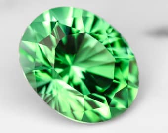 Natural Tourmaline, Congo 2.76 Ct Flawless, Incredible Color, Oval 9.5 x 7.7 mm, For High-End Jewelry, Video!
