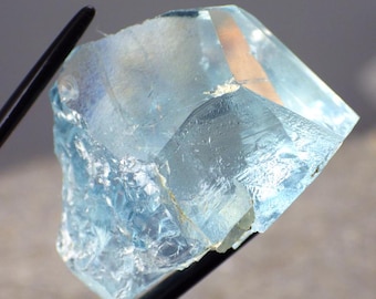 Natural Untreated Blue Topaz, St. Anne-Zimbabwe 90.10 Ct Rare Natural Crystal, Facet Grade / Top Collector Grade, See Video!