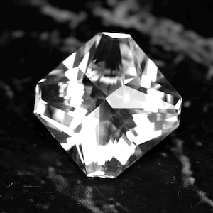 Danburite, Mexico 5.18 Ct Flawless, For Top Jewelry, Magician Stone Cut 10.9 x 10.8 mm, See Video!