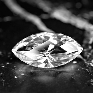 Danburite, Mexico 6.95 Ct CFlawless, Precision Marquise Cut 18.8 x 9.7 mm, Natural Untreated Gem, See Video!