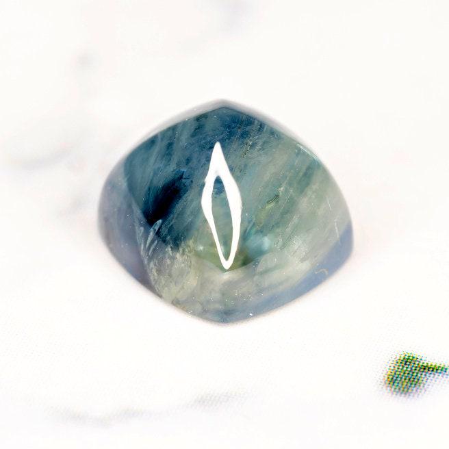 Natural Light Blue Sapphire, Rwanda 2.44 Ct Sugarloaf Cabochon, See Video Outside!