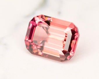 Natural Tourmaline Rubellite, Congo 1.45 Ct Flawless, Cushion Cut 7.4 x 5.6 mm, For Jewelry!