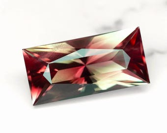 Multicolor Schiller Oregon Sunstone 3.56 Ct Flawless, Rectangle Cut 13.4 x 6.4 mm, For High-End Jewelry, See Video!